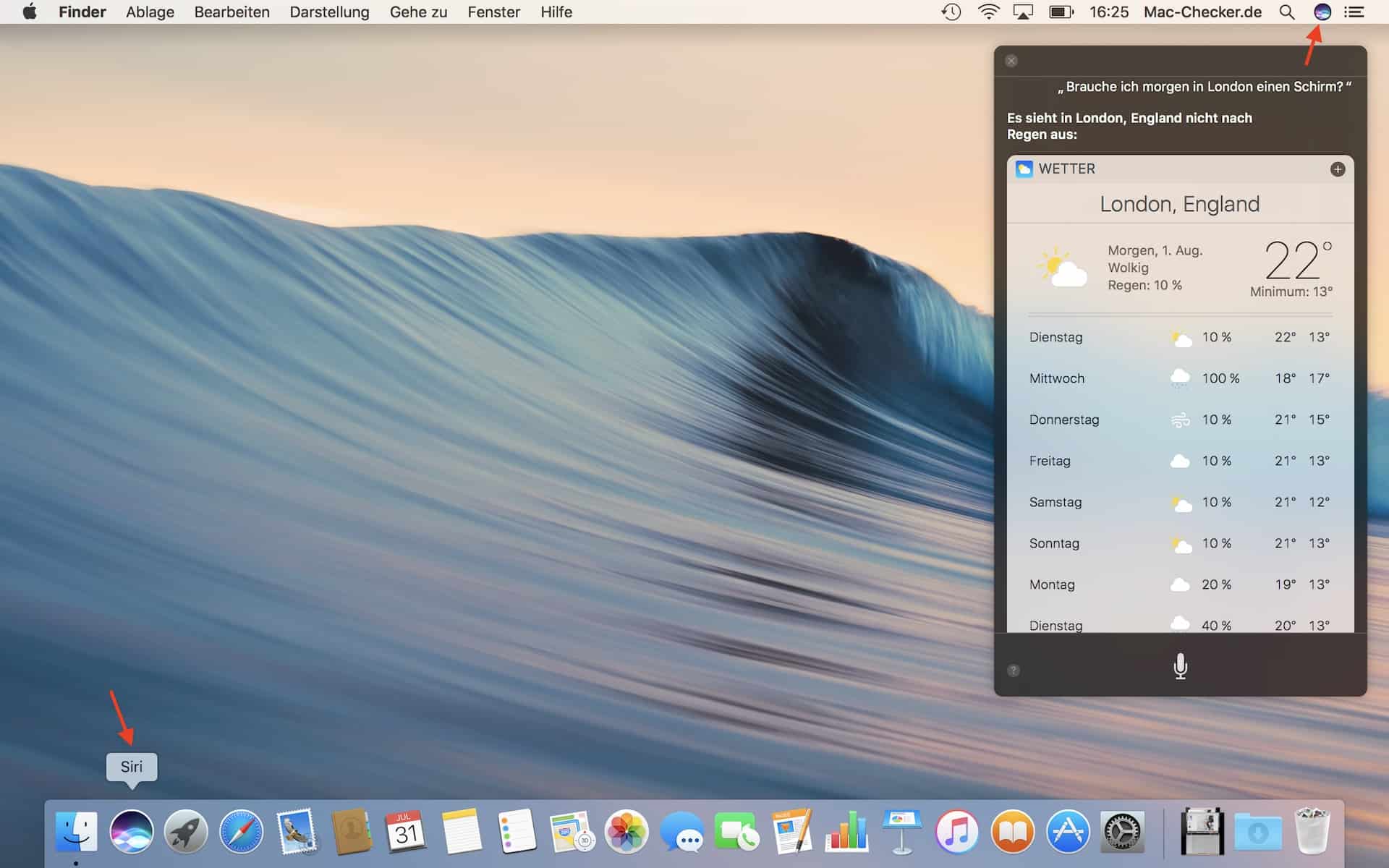 Apples Assistent Siri kann über verschiedene Wege aufgerufen werden. In Macs ab 2018 reagiert er sogar auf Zuruf (