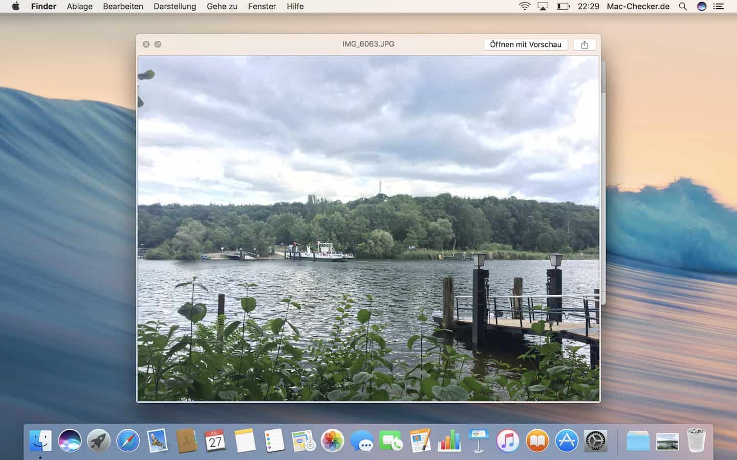 Aktiviere im Finder