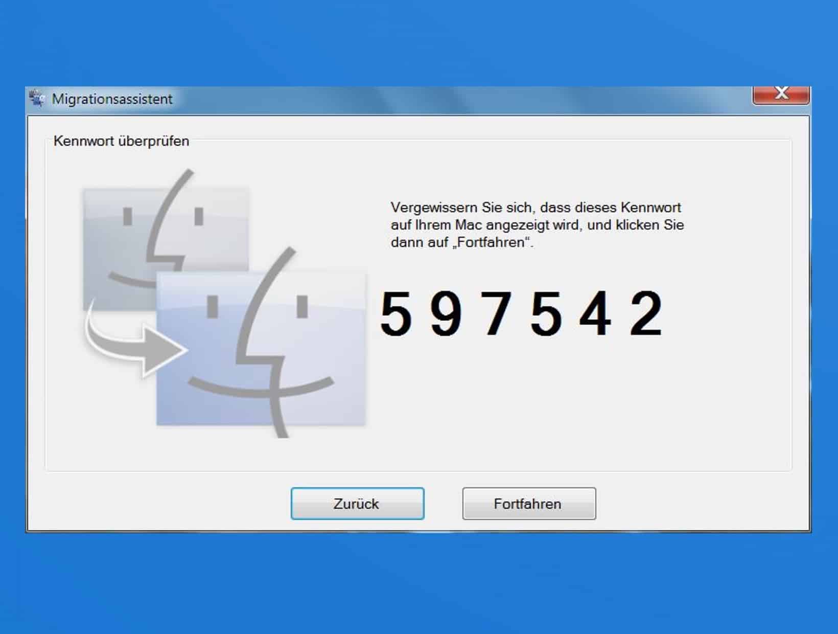 …dem Sicherheitscode auf dem PC…