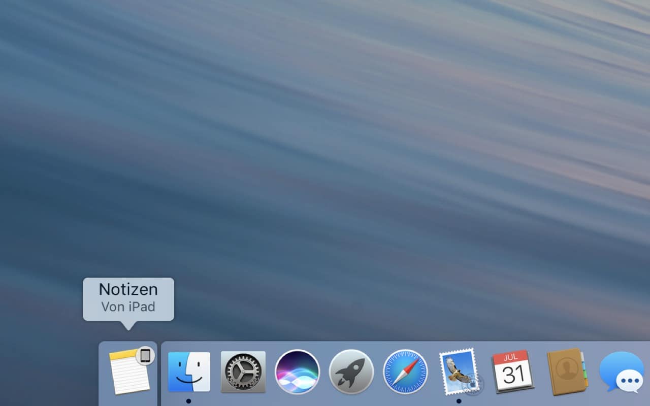 Mit Continuity kannst Du nahtlos auf anderen Geräten weiterarbeiten, z.B. Notizen vom iPad in macOS…